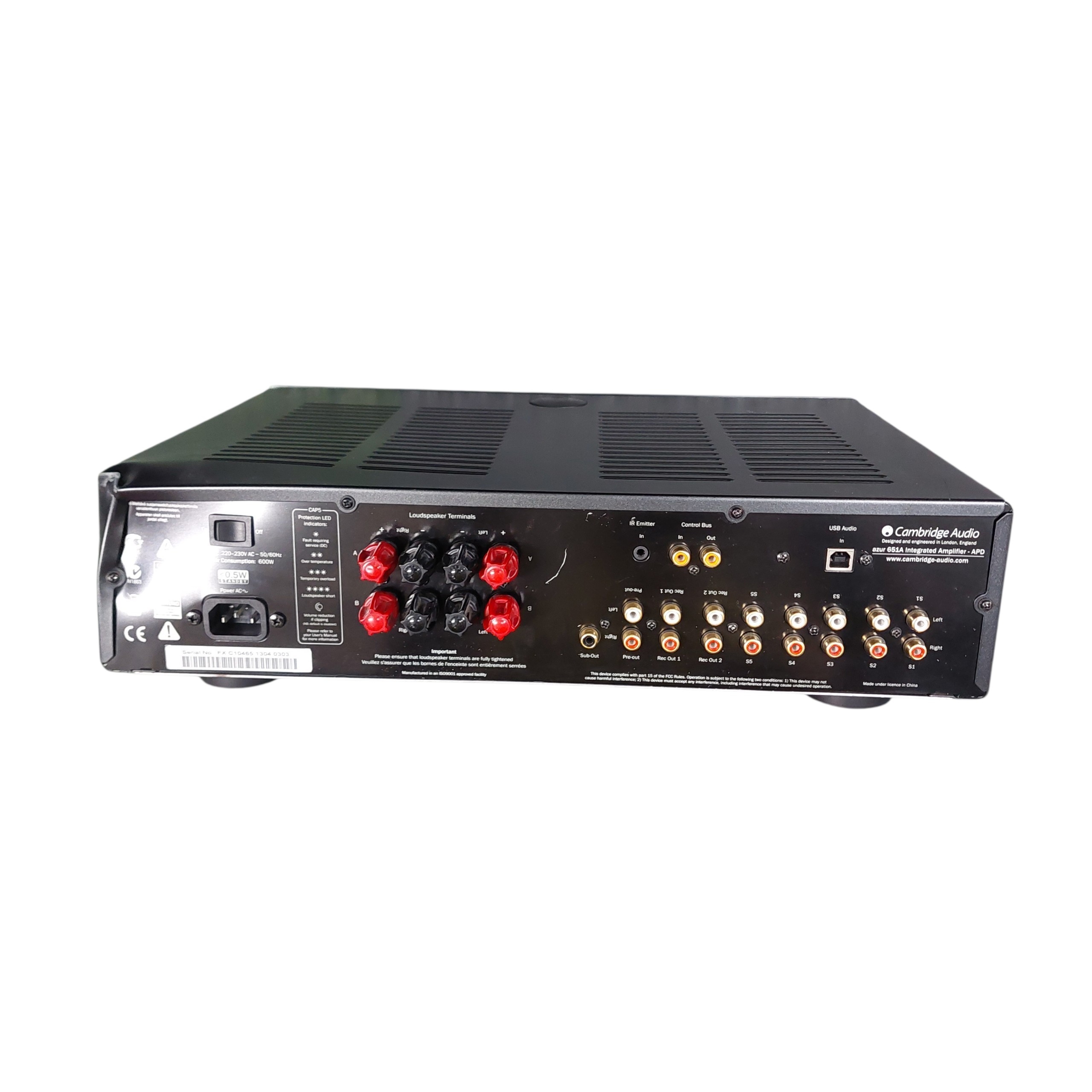 Pre-owned Cambridge Audio Azur 651A Integrated Amplifier Black
